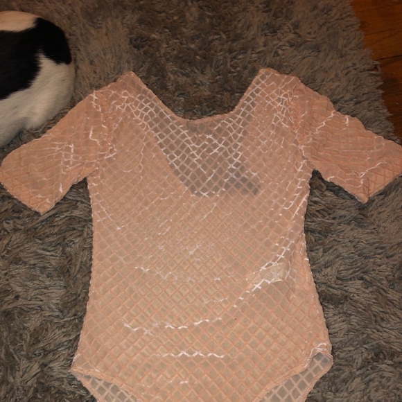 Velvet mesh body suit - Picture 1 of 4